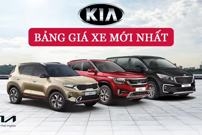 Bảng giá xe KIA mới nhất tại KIA Giải Phóng